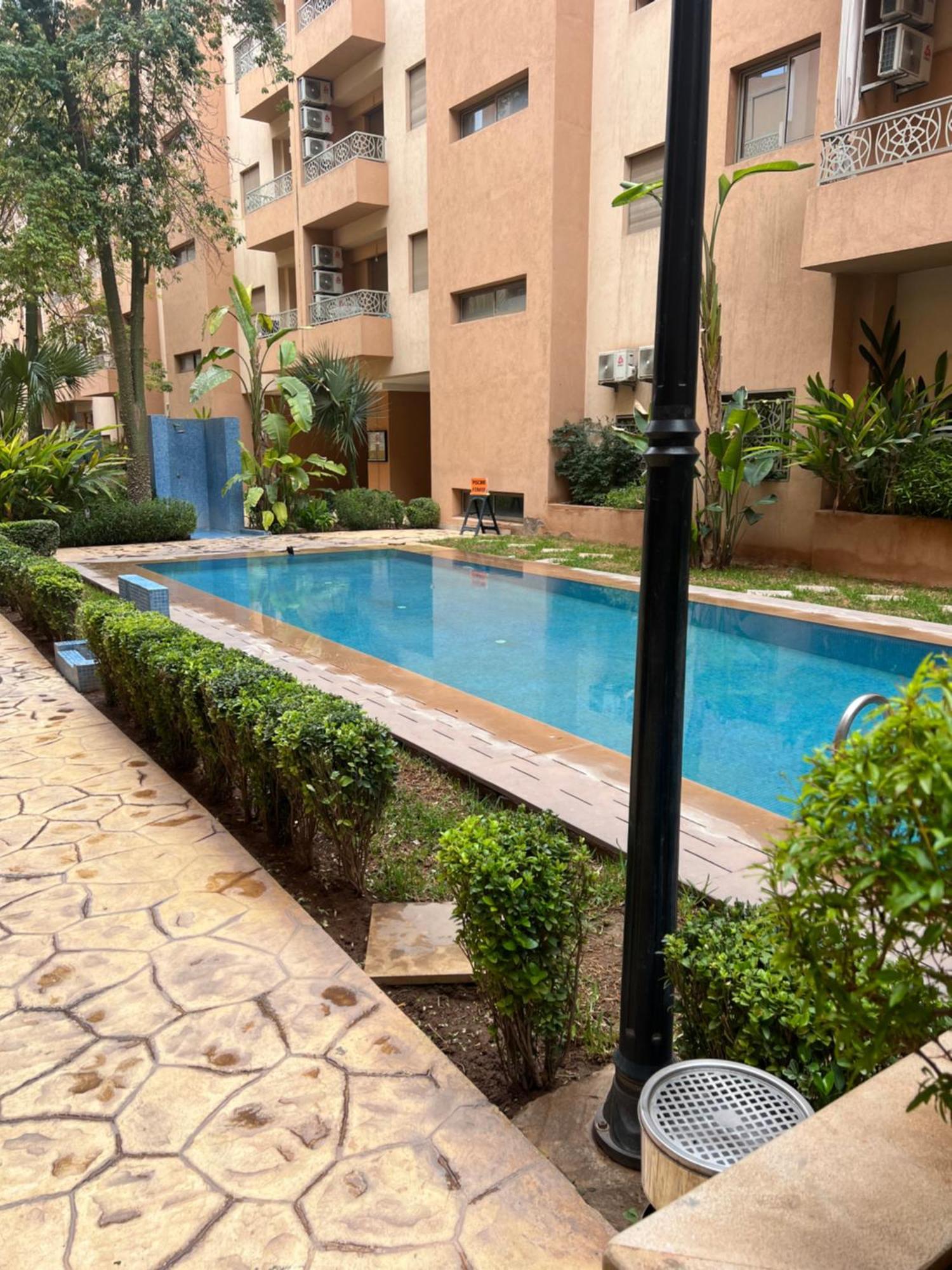 Appartement Safran Avec Piscine Marrakesh Exterior foto